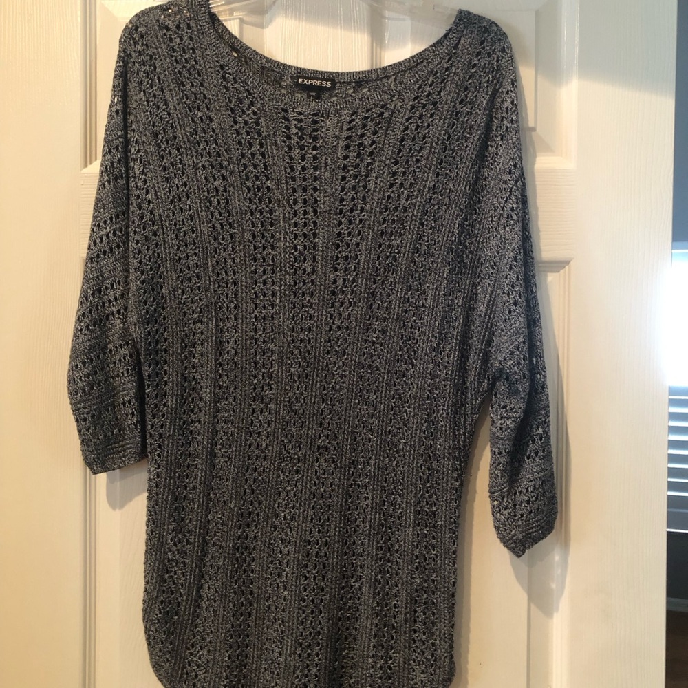 Express Women's Gray Sweater